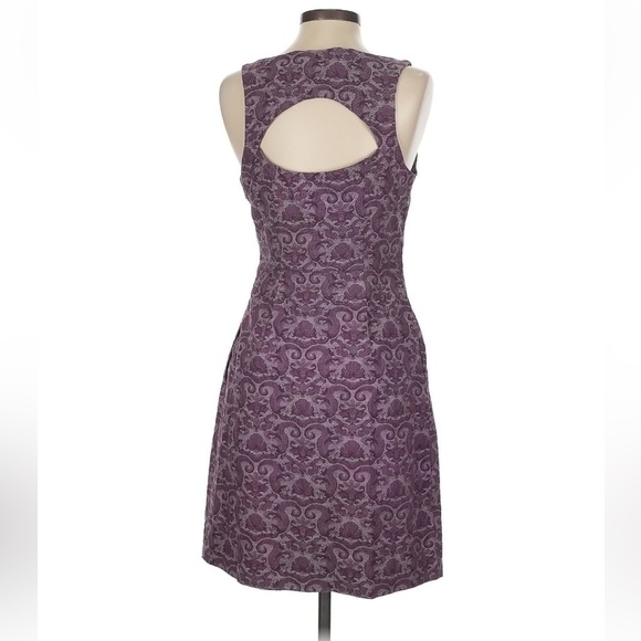 Jack. Sleeveless Dress Purple Sparkle Floral 4 - Picture 2 of 11